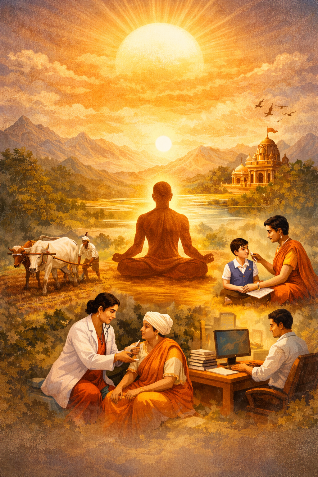 कर्म योग – निष्काम भाव से किए गए कर्मों द्वारा आत्मविकास का मार्ग