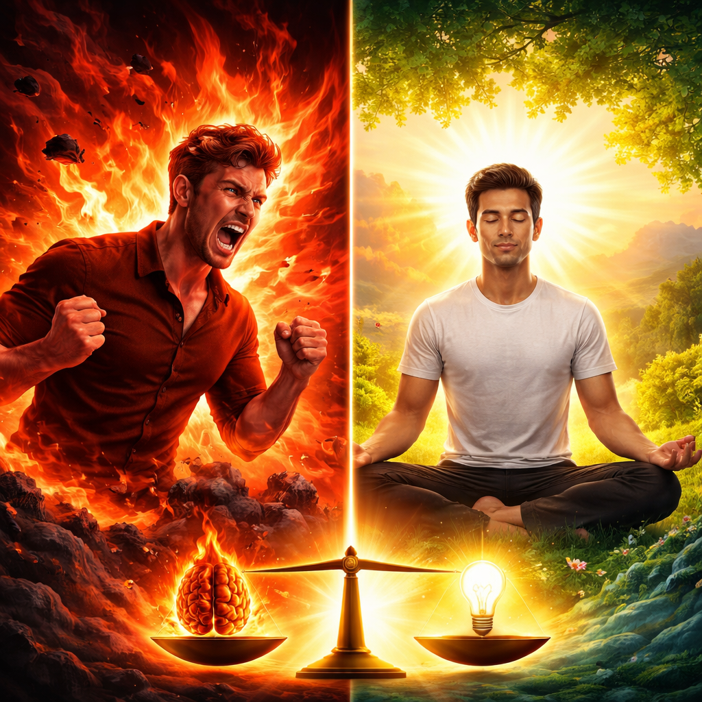 क्रोध – क्षमता का अंधकार, संयम – सफलता का प्रकाश