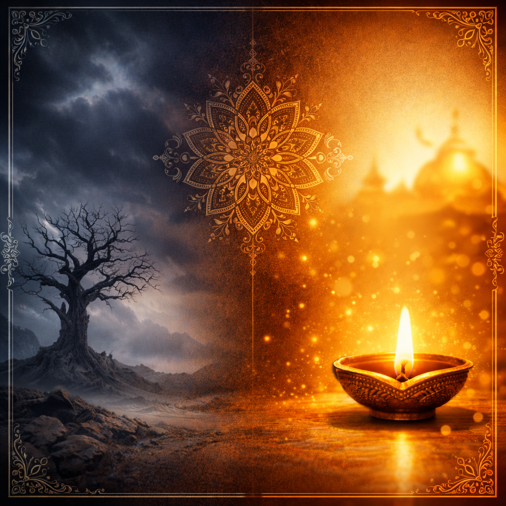 अहंकार पतन की छाया है, और ईश्वर-स्मरण जीवन की ज्योति।